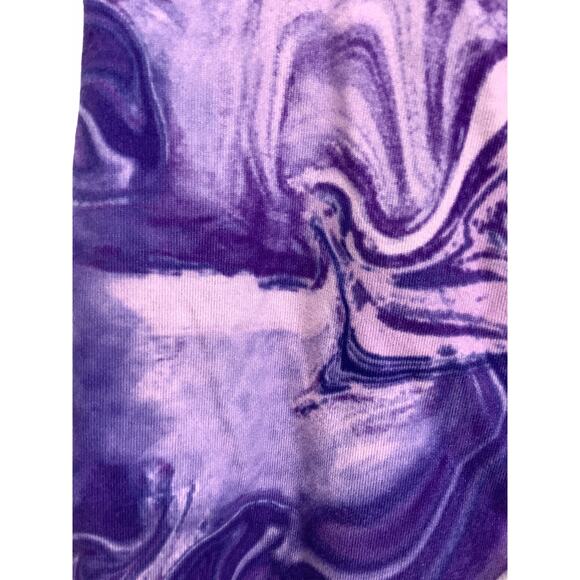 Champion Purple Marbled Tie Dye Legging Medium 7-8 - Picture 3 of 5